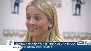 Keri Leimbach earns AVCA AllAmerican Honors [upl. by Hathaway]