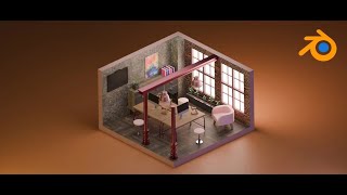 Tuto Illustration 3D Isométrique sur Blender de débutant à avancé  Atelier 4 [upl. by Ruthven]