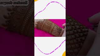 New mehendi design mehndi bridalmehedi hennadesign viralvideo [upl. by Triplett]