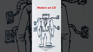 TV man drawing Modern Art 22 drawing amazing YouTube videos white [upl. by Phipps]