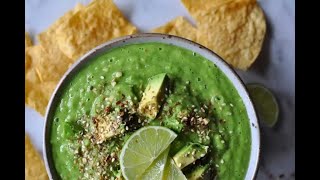 MEET YOUR NEW SALSA OBSESSION—CREAMY 10 MINUTE TOMATILLO AND AVOCADO SALSA—SO EASY SO DELICIOUS [upl. by Attenal]