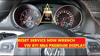 Reset Service VW GTI MK6 20092013 Golf [upl. by Boigie685]