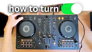 How to Turn ON the Pioneer DDJFLX4 Beginner Tutorial [upl. by Yenittirb]