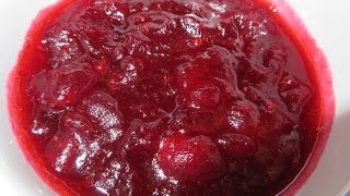 Ocean Sprays WHOLE BERRY CRANBERRY SAUCE  How to make FRESH CRANBERRY SAUCE Recipe [upl. by Rramaj732]