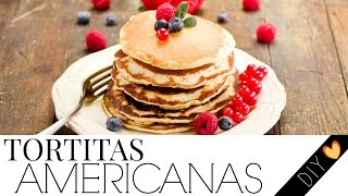 TORTITAS AMERICANAS  pancakes DIY Fácil  Neni ♥ [upl. by Ardnuasac]