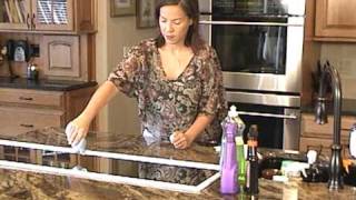 DIY HOW TO CLEAN GRANITE COUNTERTOPS Granite Countertop Cleaning made Easy [upl. by Ymiaj]