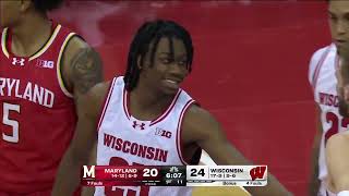 Wisconsin Basketball Highlights vs Maryland 22024 [upl. by Aij]