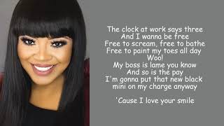 I Love Your Smile by Shanice Lyrics [upl. by Rabma215]