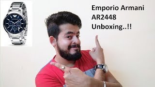 Emporio Armani AR2448 unboxing [upl. by Nylac]