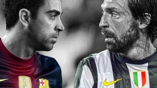 Xavi vs Pirlo [upl. by Aryl]