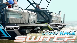 SEADOO SWITCH DRAG RACE  21 230hp vs 18 170hp [upl. by Airemaj824]