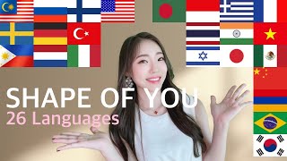 Shape Of You Ed Sheeran 1 GIRL Singing in 26 Different Languages cover by MiRae Lee [upl. by Aleedis]