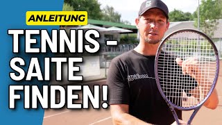 So findest du deine TennisSaite [upl. by Soule]