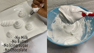 How to make fluffy WHITE frosting [upl. by Lindell806]