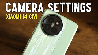 Xiaomi 14 CIVI Camera Settings in Hindi [upl. by Lekar]