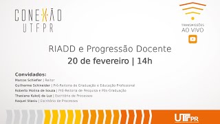 Conexão UTFPR  RIADD e Progressão Docente  200224 [upl. by Srednas]