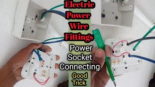 How to Make Power Socket Fittings 🤯▶️  Board Connection Power Socket electrical shorts [upl. by Anna945]