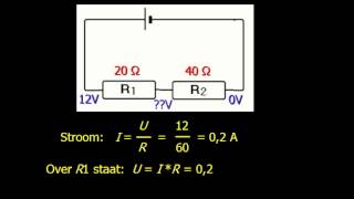 doorrekenen van serie en parallelschakeling [upl. by Aynwat753]