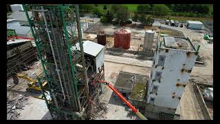 Demolition of the old Air Products plant in Paulsboro NJ No sound [upl. by Liatnahs]