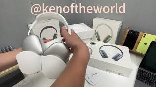 Top quality 11 replica airpods max 5 colors unboxing [upl. by Norrej]