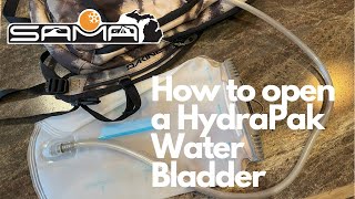 How to Open a HydraPak Water Bladder [upl. by Tibbitts]