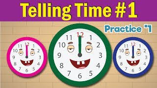 Learn to Tell Time 1  Telling the Time Practice for Children  Whats the Time  Fun Kids English [upl. by Ary]