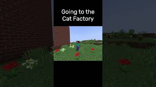 Going to the Cat Factory minecraft gaming memes funny cat [upl. by Ennayram]