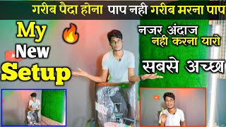 मेरा New setup 🔥  youtube studio setup  gaming setup  setup for beginners  Setup tour [upl. by Hakim724]