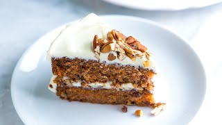 Incredibly Moist Carrot Cake Recipe  Homemade Carrot Cake [upl. by Stinson]