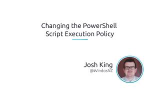 How To Change The PowerShell Script Execution Policy [upl. by Elmina]