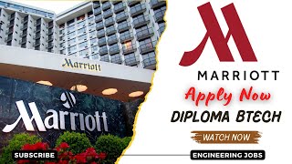 JW Marriott Hiring Fresher Engineering Associates Diploma BTech 2024  OFF Campus Drive 2024 Hiring [upl. by Tenay]