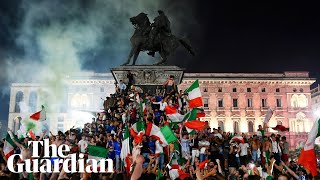 Italians celebrate Euro 2020 victory You cant feel better than this [upl. by Clift604]