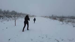 La borrasca Filomena trae nevadas en la Region de Murcia  disfrutando de la nieve en Bullas Murcia [upl. by Nnhoj474]