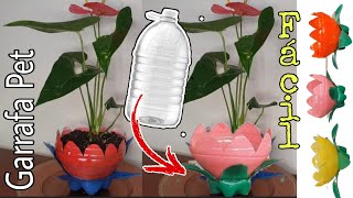 🌺MACETERO super Fácil de hacer reutilizando Botella Plástica de 5 litros Garrafa Pet [upl. by Dorella]