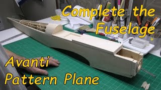 Avanti Pattern Plane Pt 10  Finishing the Fuselage  60quot wingspan RC balsa aeroplane [upl. by Masera]