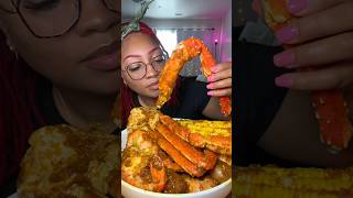 King Crab 🦀 Seafood boil mukbang [upl. by Atul]