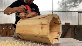 The Most Beautiful Woodworking  Crafting Unique Artistic Tables with Inventive Woodworking Concept [upl. by Blessington]