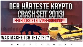 KryptoMarkt Crasht erneut  FED höchste Anziehung seit 1994  Crypto News [upl. by Kentiga944]