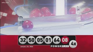 Powerball January 24 2024 [upl. by Eirrej809]