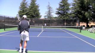 Tennis Forehand Slice Groundstroke Sets Up The Approach [upl. by Weasner]