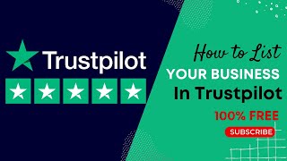 How to List Your Business on Trustpilot StepbyStep Tutorial trustpilot [upl. by Iden]