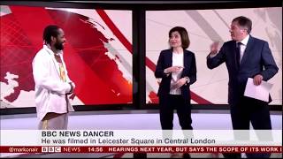 BBC News Theme Dancer goes Viral [upl. by Turner]