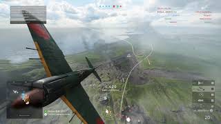 760 ZERO A6M2 on Iwo Jima Battlefield V Fight Plane Gameplay [upl. by Cavill404]