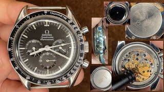 Omega Speedmaster Professional 5th 1970 Cal 861 Ref145022 Vintage Movement sound Appearance etc [upl. by Cash]