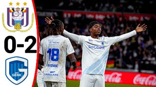 Anderlecht vs Genk 02 All Goals and Extended Highlights [upl. by Ellinet]