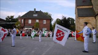 Bürgerschützenfest RosendahlOsterwick Polonaise mit Fahnenschlag 12072014 [upl. by Fiske]