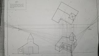 Engineering Graphic and DesignGrade 11 Two Points Perspective Drawing Task 9️⃣ [upl. by Wehtam]