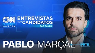 Pablo Marçal PRTB  CNN Eleições entrevistas com candidatos  São Paulo [upl. by Nodarse]