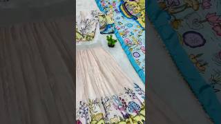 Beautiful kalamkari chinnon lehenga choli✨️🥳 latest trending kalamkari lehengacholi new style [upl. by Acinoryt]