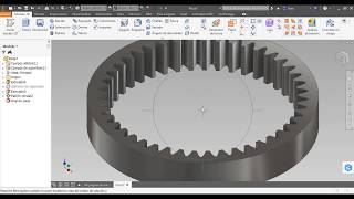 Engranaje de dientes internos INVENTOR [upl. by Eibbed]